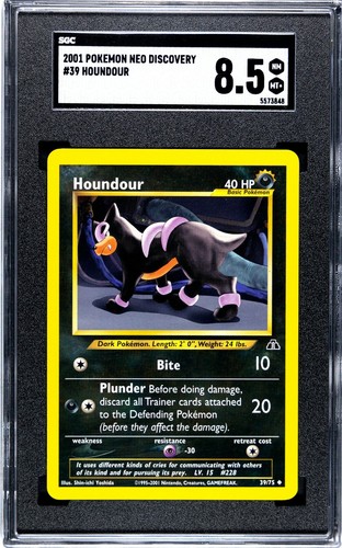 Houndour (Unlimited) graded SGC 8.5 for sale on eBay