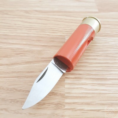 Antonini Taschenmesser – 12 Gauge Patronen-Design, Rot, Klingenlänge 4,7 Cm, Made In Italy