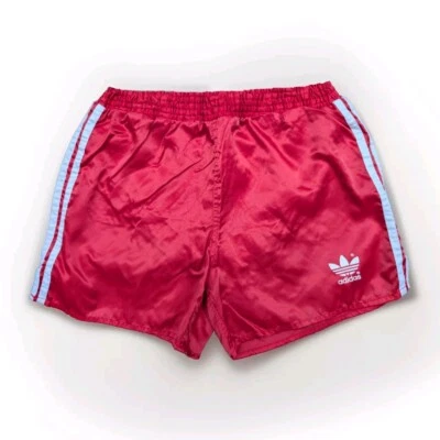 ADIDAS Sampdoria Glanz Nylon Shorts D5 rot Sporthose Fußball Vintage Retro Gym - Bild 1 von 4