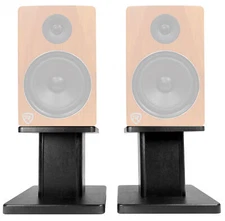 Rockville 8” Black Studio Monitor Speaker Stands For Rockville APM8C