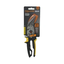 Fiskars Pro PowerGear Aviation Offset Straight Cut Snips, Yellow - BRAND NEW