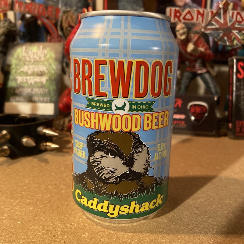 Caddyshack Bushwood empty beer can