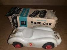 Vintage Eldon Slot Car Race Car With Original Box for Parts/Repair