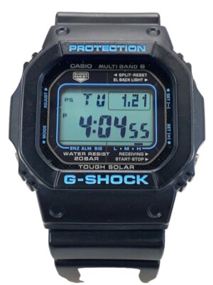 【中古美品】G-SHOCK GW-M5610BA-1JF Casio G-Shock GW-M5610BA-1JF BLACK BLUE Series Tough Solar Japan