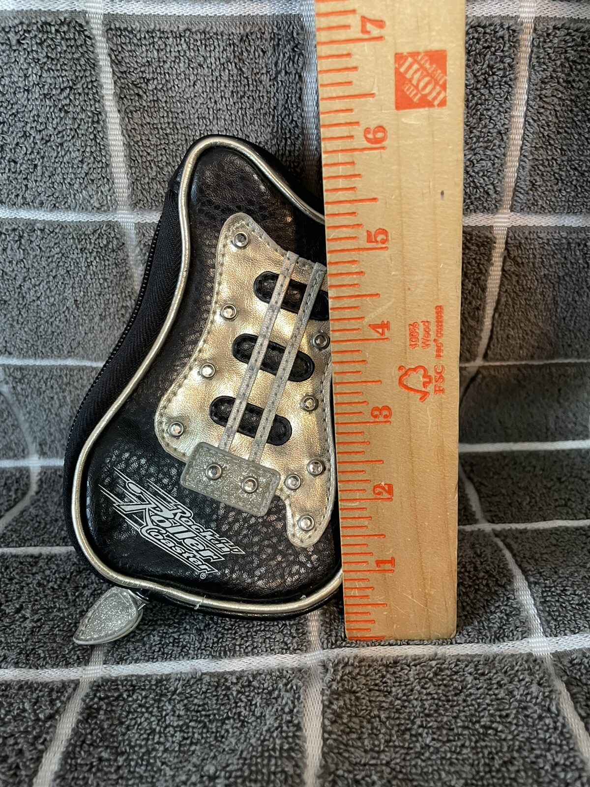 Disney Parks Rock 'n Roller Coaster Guitar Coin Purse Hand Bag Disney World