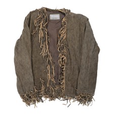 Wilsons Leather Jacket - Xl Grey Suede