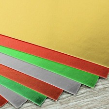 High Quality A4 Shiny MIRROR CARDSTOCK Sheet Paper Arts Craft Card Scrapbooking