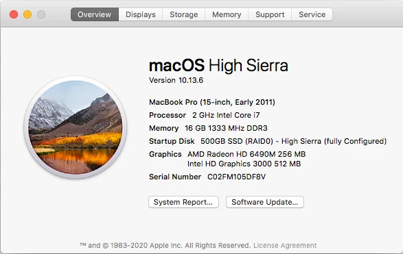 Apple MacBook Pro 15" 2011 · i7 · 16GB · 250GB, photo 2 of 5