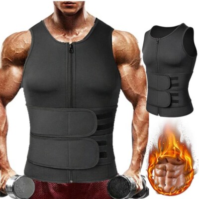 Gynecomastia Compress Tank Top Men's Slimming Body Shaper Vest Sport Sweat Vests