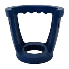 Blue Luxfer Style Compressed Gas Cylinder Carry Handle and Fasten Snap Ring