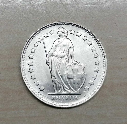 Schweiz 1/2 Franken prägefrisch bis stempelglanz (Wählen Sie unter: 1941-1967) - 第 1/2 張圖片
