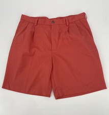 IZOD Shorts Mens 36 GOLF Flat Front Salmon Extreme Function