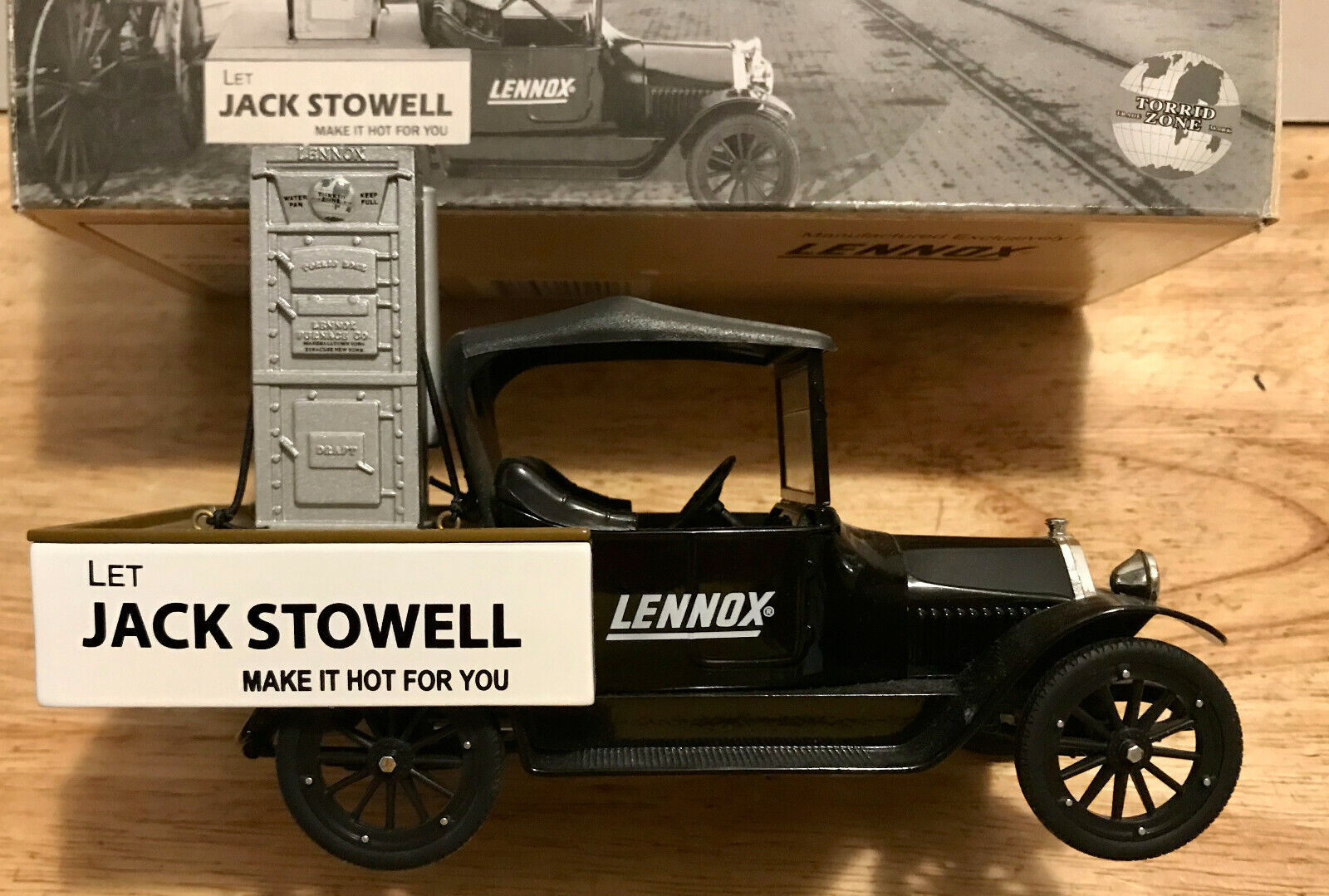 Lennox 1920 Studebaker Pickup Stove Coin Bank W/Key/Box Jack Stowell CROWN PREM