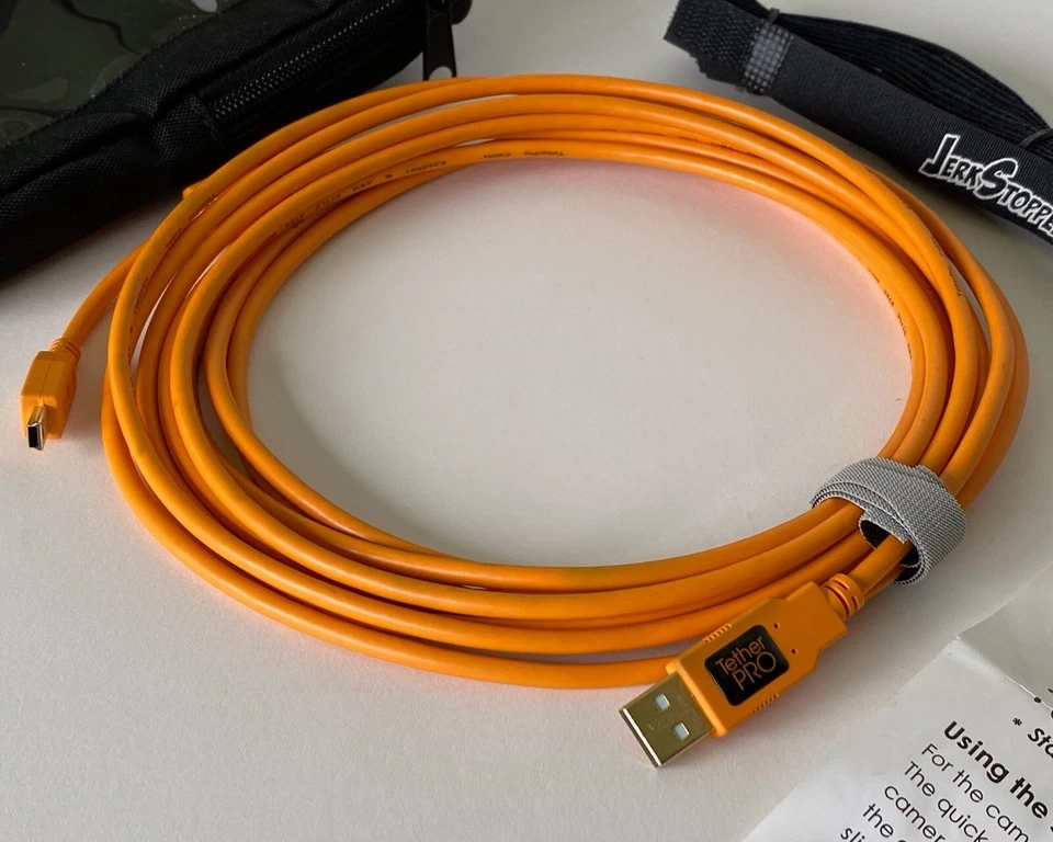 Tether Tools Starter Tethering Kit w/ USB 2.0 Mini-B 5 Pin Cable (15 Ft/Orange) - Image 4 of 4