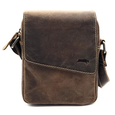 Ven Tomy kleine Umhängetasche Schultertasche aus Büffelleder im vintage Look