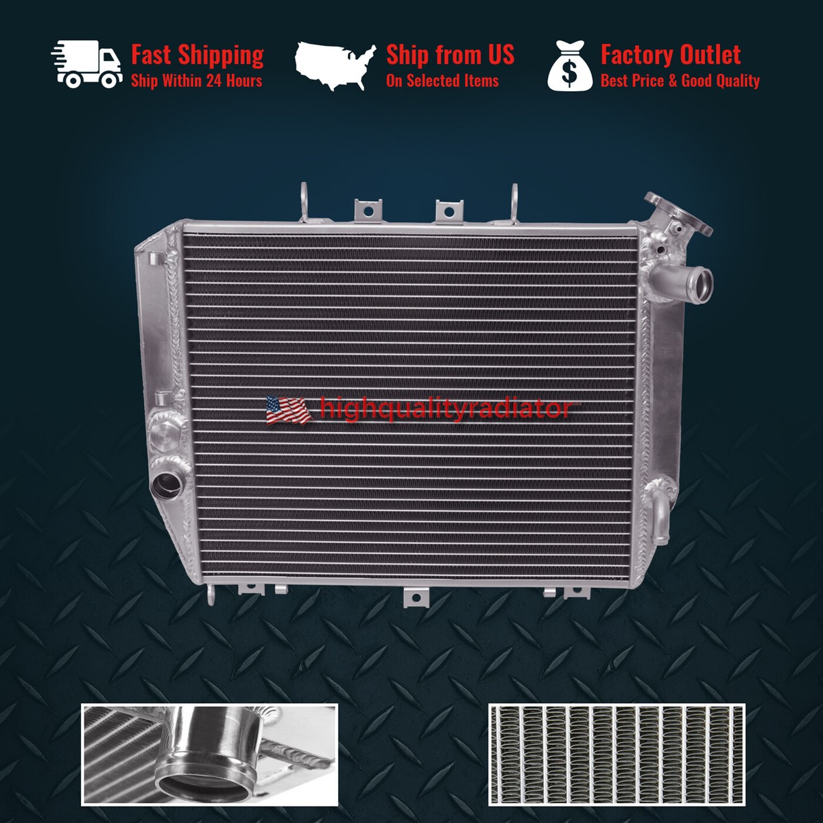 2000-2001 Kawasaki Ninja ZX12 ZX12R ZX12-R All Aluminum Radiator