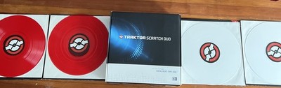 Native Instruments Traktor Scratch Pro DJ with 4 scratch record red/white new 