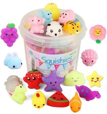 KINGYAO Squishies Squishy Toy 24pcs Party Favors for Kids Mochi Squishy Toy
