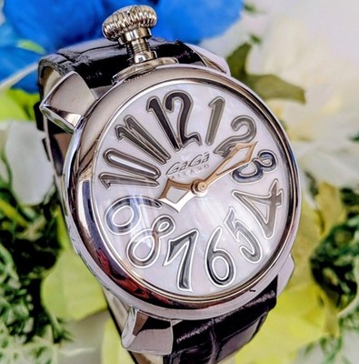 Gaga Milano 腕時計 GaGa MILANO Manuale 40mm White Unique Men's Watch | eBay
