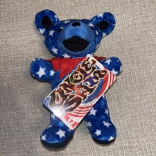 Liquid Blue Grateful Dead Tour Beanie Bear Uncle Sam 90s Licensed Has Tag