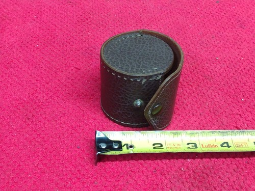Vtg REFLEX 35mm Wide Angle Aux. Lens & Leather Case - Picture 10 of 11
