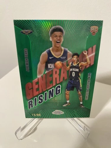 2025 Topps Chrome Jeremiah Fears Refractors Green (RAW)