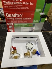 New Nib Oatey Quadtro Washer Outlet Box Plastic PEX Crimp Connection 38528