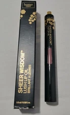 Butter London Sheer Wisdom Lush Lip Oil Dusty Mauve Twist Click Pen New In Box