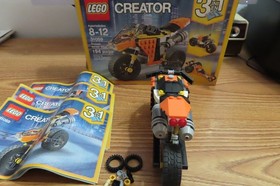 LEGO Creator : Sunset Street Bike (3 in 1) w MANUALS & Box (31059) Retired Set