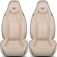 Schonbezüge Sitzbezüge für Audi A8 D3 Bj 2002-09 in Beige LT3