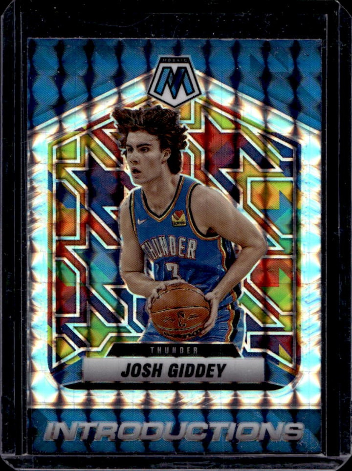 2021-22 Mosaic Josh Giddey Introductions Rookie RC #7 Thunder