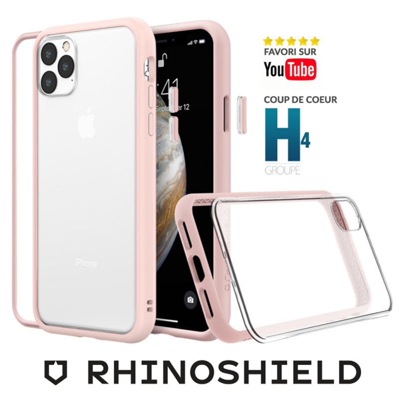 Coque Rhinoshield iPhone 13 Pro Rose Mod NX antichoc militaire