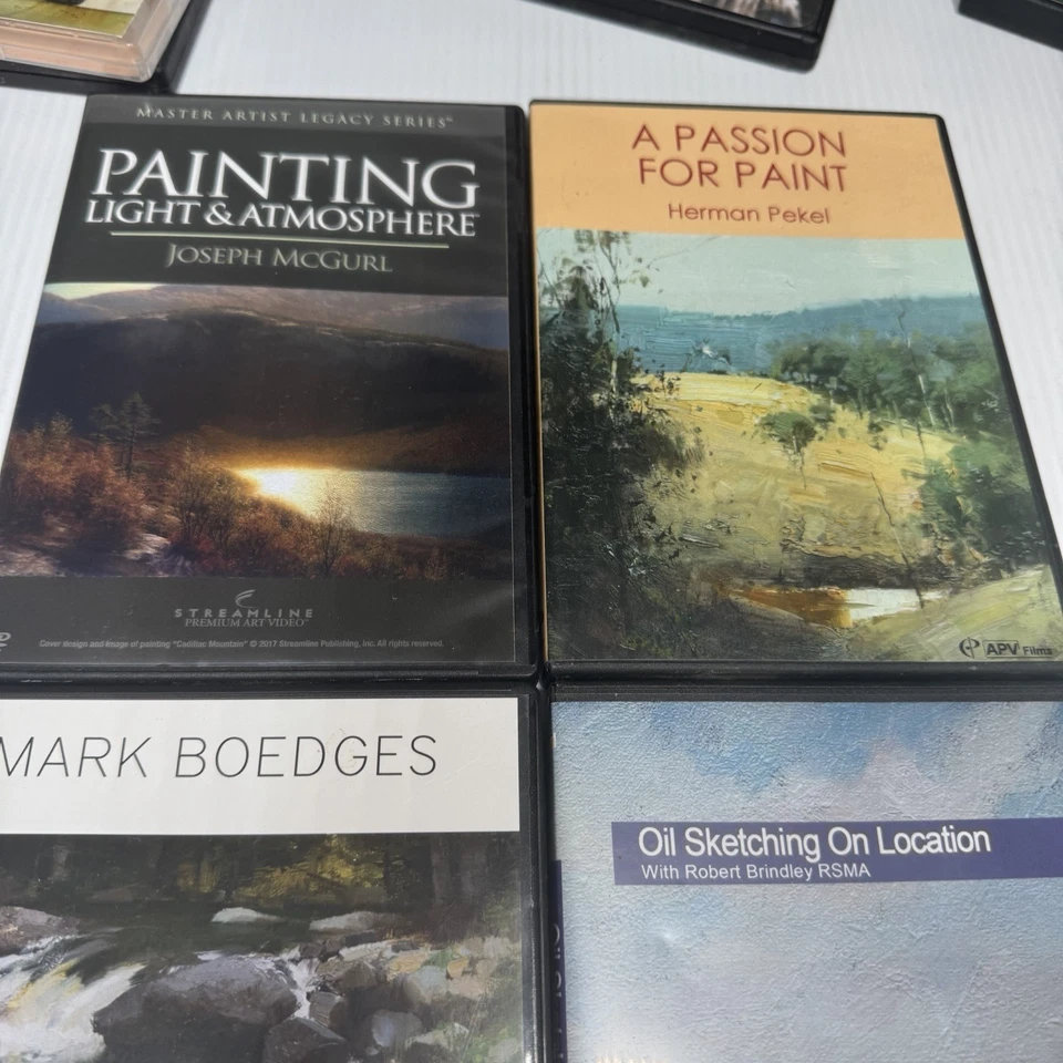 4 DVD-диска с инструкциями по живописи 2 для масла и 2 для акварели - Изображение 2 из 4