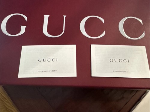 Authentic Gucci Rare Burgundy Empty Gift Storage Box 14.5” x 8.25” x 5.25” - Picture 6 of 6