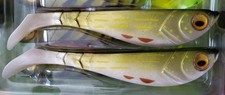 2 pcs. Berkley Pulse Shad 7inch. Paddle Tail Soft Lures. Walleye Muskie Pike Cat