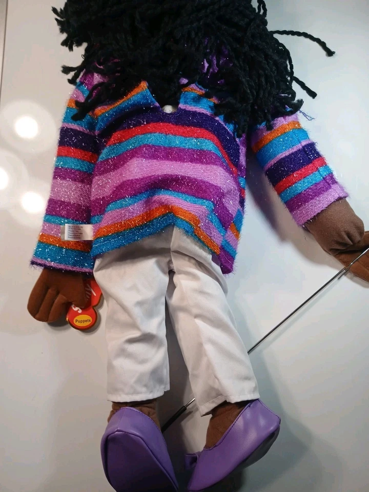 Sunny Puppets 28" African American Girl Puppet New With Tags Full Body Very Good - Image 4 of 4