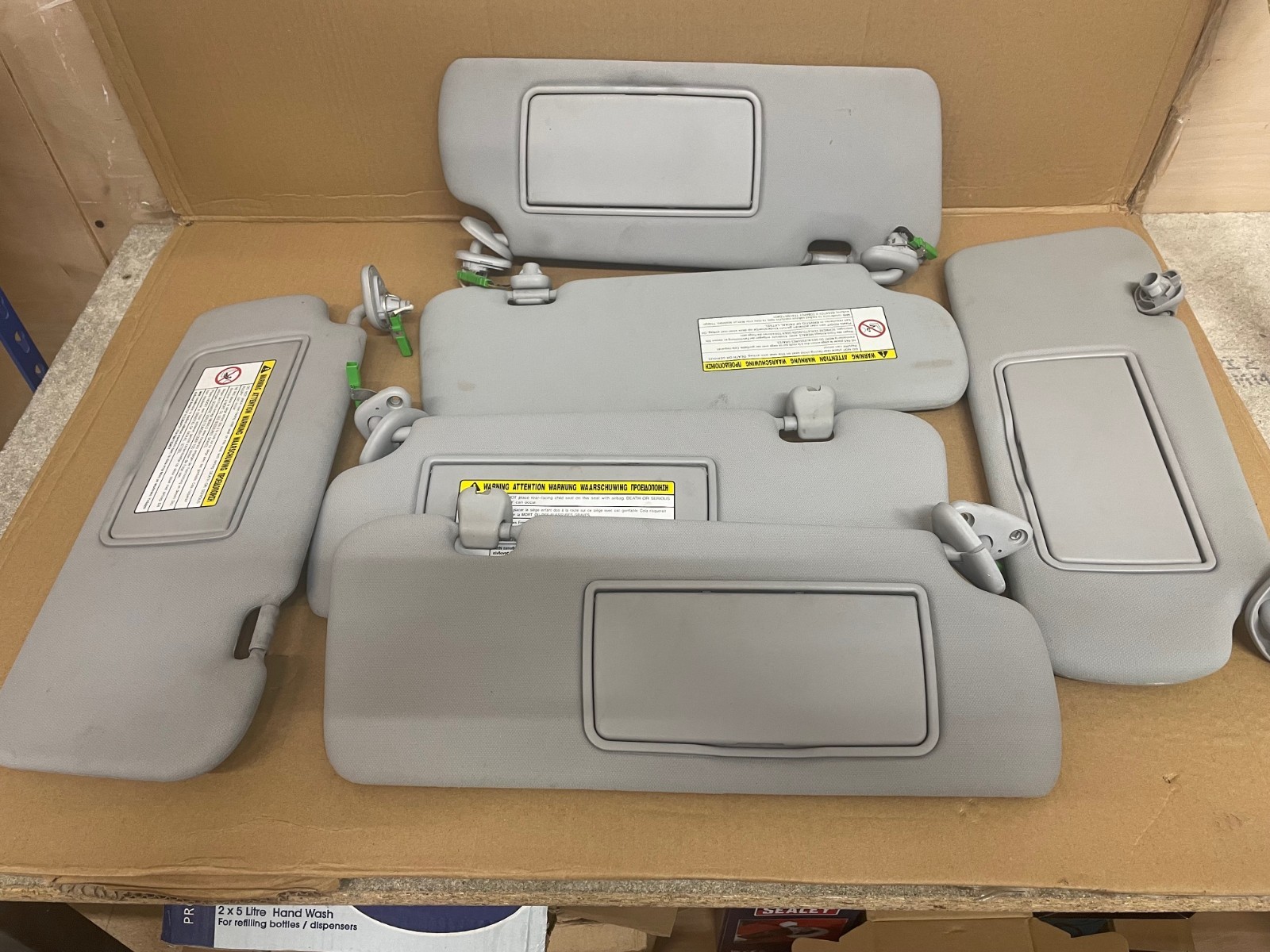 HONDA CRV MK3 SUN VISOR DRIVER AND PASSENGER 07-12 JOB LOT 6 TOTAL PROFIT CHANCE