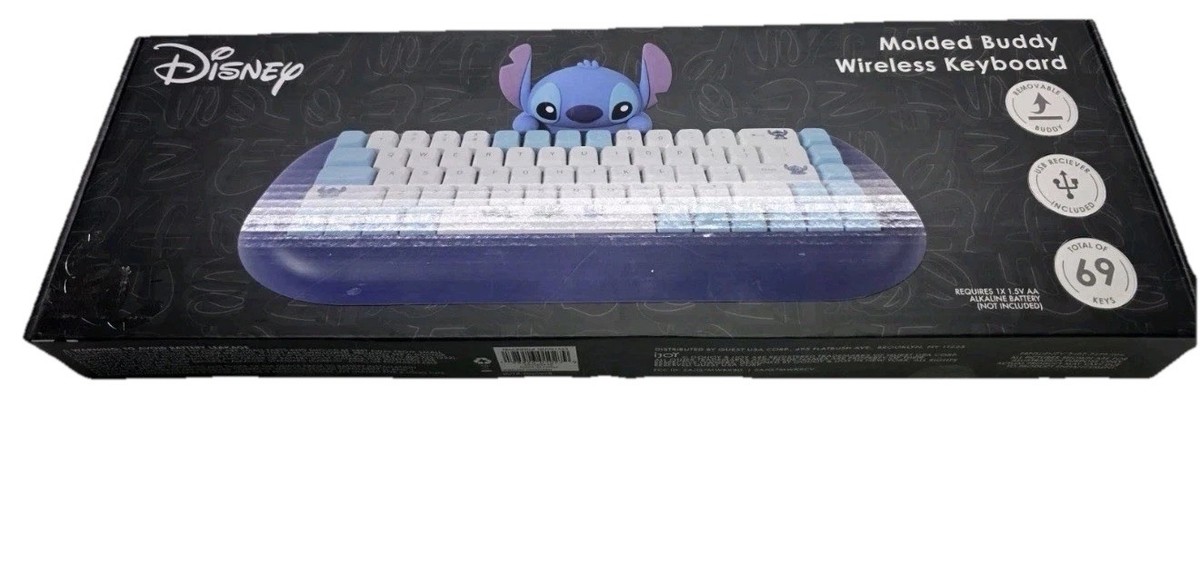 Disney Stitch Molded Buddy Wireless Keyboard Removable 3D Stitch
