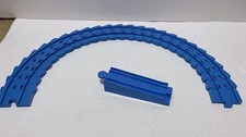 VERY LONG TOMY Playrail Trackmaster Flexible Articulating Track Blue
