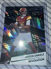 Jayden Daniel’s #1 2025 Revolution Green Swirl /199 Washington Commanders