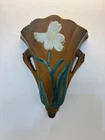 Vintage Roseville Floral Wall Pocket 1284-8 8” Free of Damage