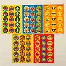 TREND Scratch n Sniff Scented Sticker LOT Fruit punch Apple Orange Chocolate NEW