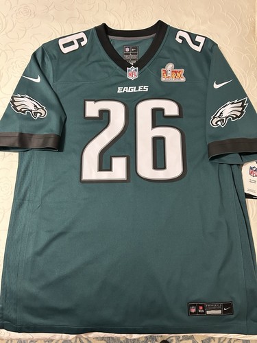Philadelphia Eagles Saquon Barkley Nike Super Bowl LIX 59 Jersey Large