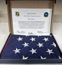 Annin 3ft x 5ft   Nyl-Glo  American Flag Flown over Afghanistan May 2011 USA