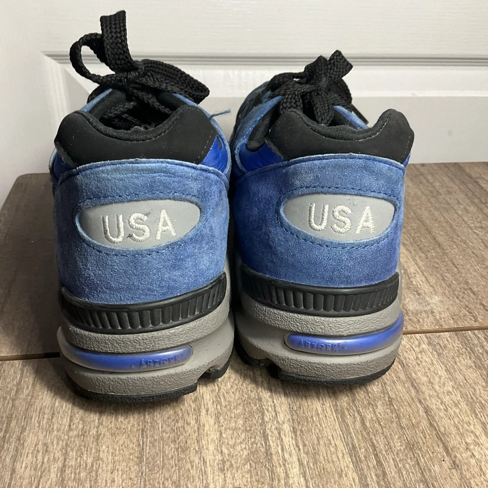 NEW BALANCE 990V2 HECHO EN EE. UU. GAMUZA AZUL Para hombres Correr Estilo de Vida Zapato Talla 9.5 Foto 3 de 4