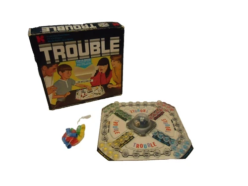 1964 KOHNER TROUBLE POP O MATIC GAME NO. 310 ( complete) ^