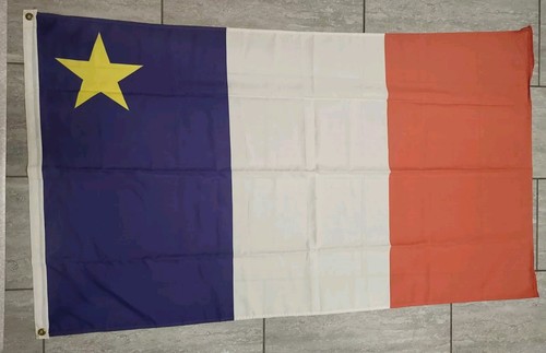 Vintage Acadian Canada Flag 1965-75 60" X 35" Polyester Material A