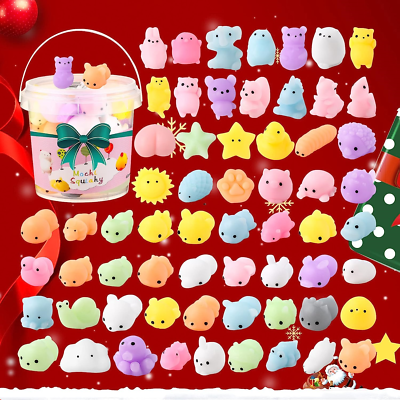 Pack De 30 Squishies De Navidad Mochi – Mini Figuras De Santa, Árbol Y Muñeco De Nieve Para Bolsas De Regalo