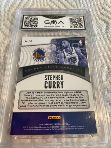 STEPHEN CURRY WARRIORS 2019 PRIZM DOMINANCE # 24 GRADED 9 L@@@@K - Picture 2 of 2