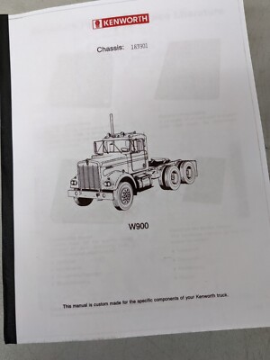 1983-1986 Kenworth W900 Semi Truck Factory Shop Service Repair Manual 1984 1985